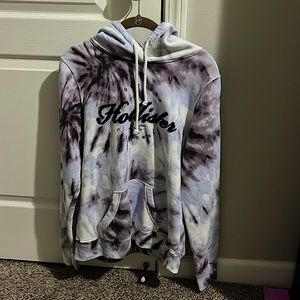 Tie dyed Hollister hoodie, size medium
